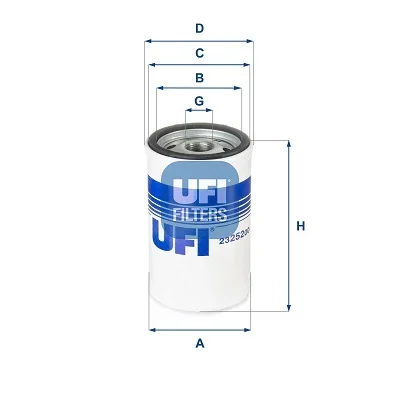 Olejový filtr UFI 23.252.00 – OE 9963447