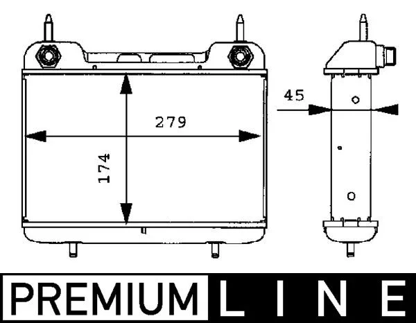 Olejový chladič, motorový olej MAHLE CLC27000P