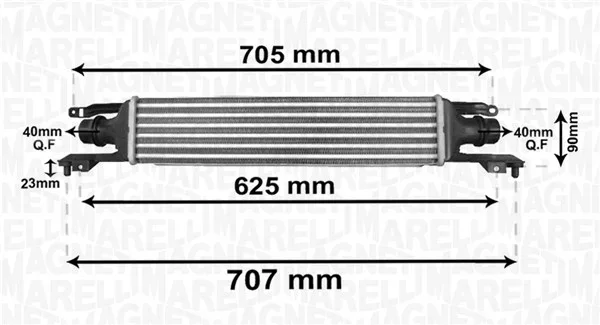 Chladič turba MAGNETI MARELLI 351319204120 Chladič turba MAGNETI MARELLI 351319204120