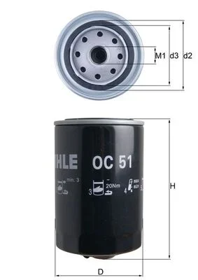 Olejový filtr KNECHT OC51