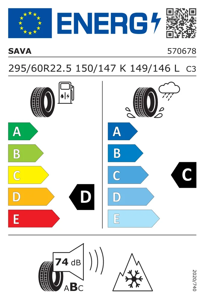 295/60R22.5 CSA OO5 SAVA 295/60R22.5CSAOO5