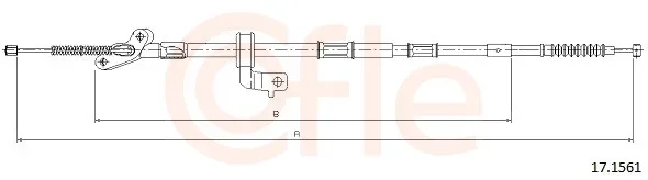 Tazne lanko, parkovaci brzda COFLE 17.1561 – OE 4642042070