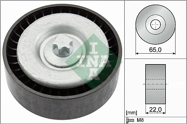 Vratna/vodici kladka, klinovy zebrovy remen Schaeffler INA 532066710