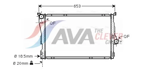 Chladič, chlazení motoru AVA Clever Choice BWA2278 Chladič, chlazení motoru AVA Clever Choice BWA2278