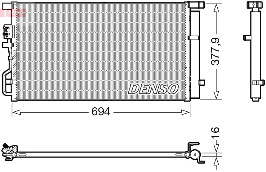 Kondenzátor, klimatizace DENSO DCN41019 Kondenzátor, klimatizace DENSO DCN41019