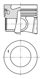 Píst KOLBENSCHMIDT 41271620 Píst KOLBENSCHMIDT 41271620