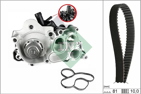 Vodní pumpa + sada ozubeného řemene Schaeffler INA 530074330