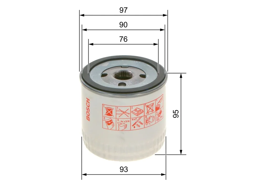 BO 0451103252 Filtr olejový BOSCH