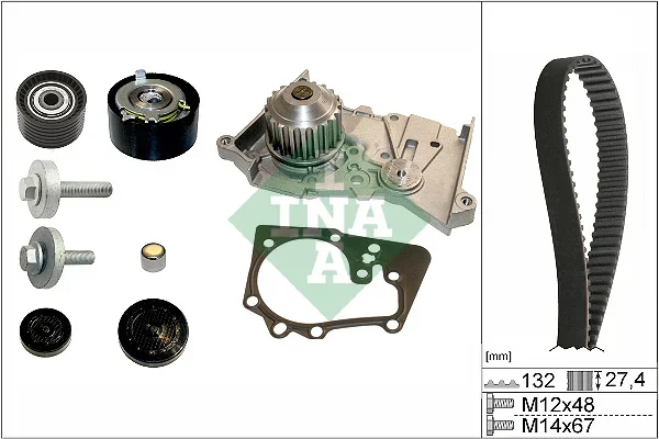 Vodni pumpa + sada ozubeneho remene Schaeffler INA 530063930