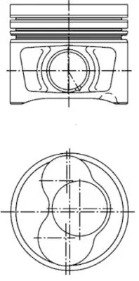 Píst KOLBENSCHMIDT 40409620