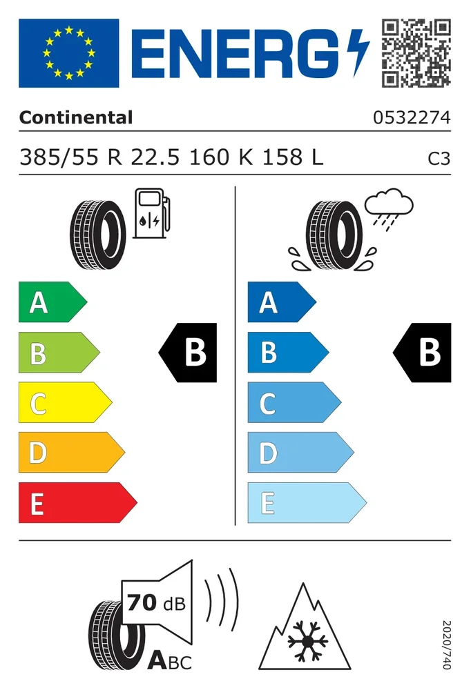 385/55R22.5 CCO CHT5 CONTINENTAL 385/55R22.5CCOCHT5