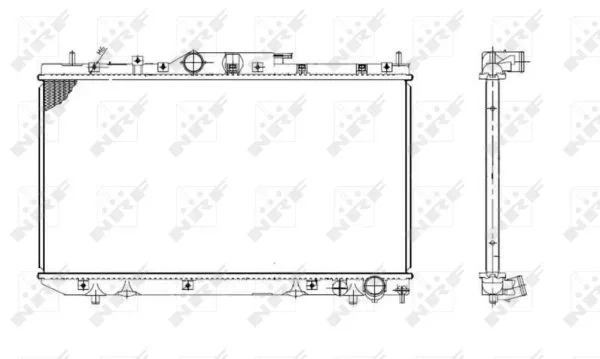 Chladič, chlazení motoru NRF 53420 – OE 164000G010