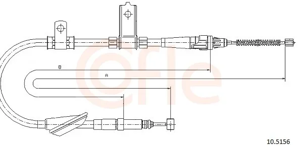 Tazne lanko, parkovaci brzda COFLE 10.5156 – OE SPB101300