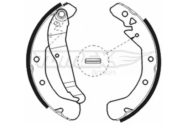 Sada brzdových čelistí Tomex Brakes TX20-78