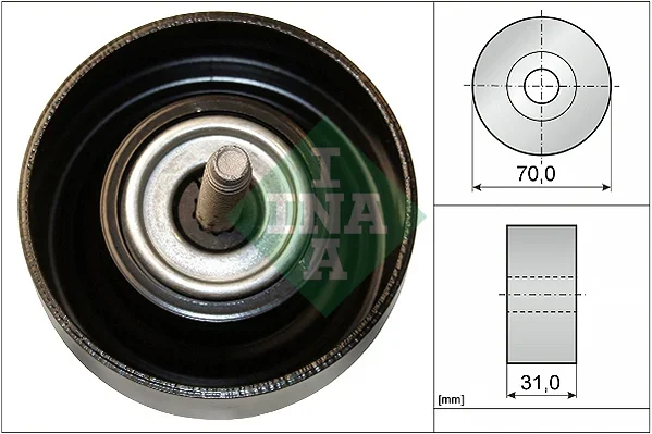 Vratna/vodici kladka, klinovy zebrovy remen Schaeffler INA 532061410
