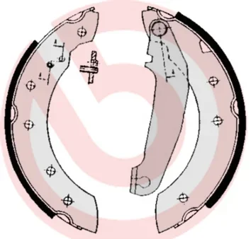 Sada brzdových čelistí BREMBO S86502