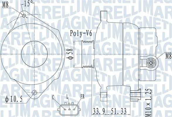 generátor MAGNETI MARELLI 063732138010