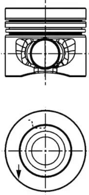 Píst KOLBENSCHMIDT 40558620