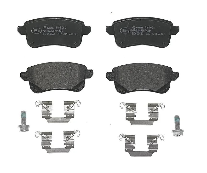 Sada brzdových destiček, kotoučová brzda BREMBO P68064