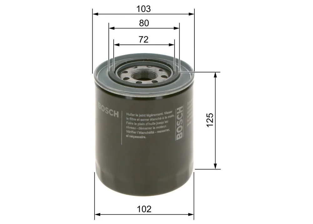 BO 0986452062 Filtr olejový BOSCH