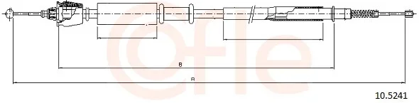 Tazne lanko, parkovaci brzda COFLE 10.5241 – OE SPB000230