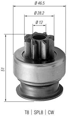 Pastorek, startér MAGNETI MARELLI 940113020176 Pastorek, startér MAGNETI MARELLI 940113020176