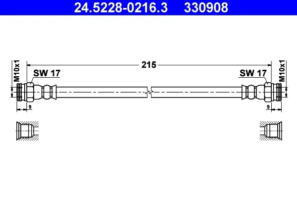 Brzdová hadice ATE 24.5228-0216.3