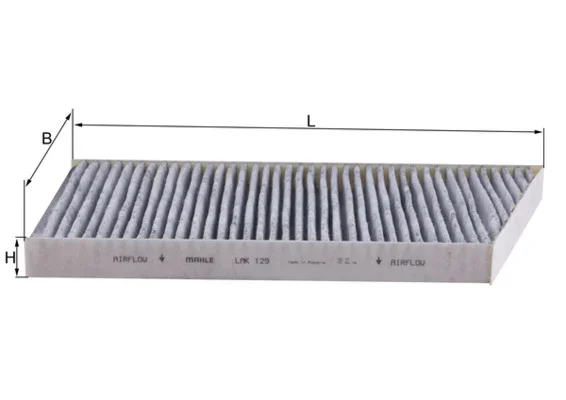 Filtr, vzduch v interiéru MAHLE LAK129