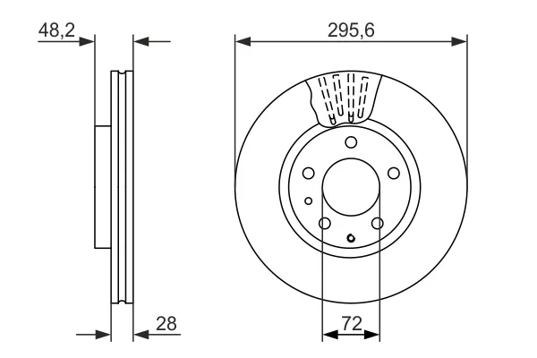 Brzdový kotouč BOSCH 0986479758