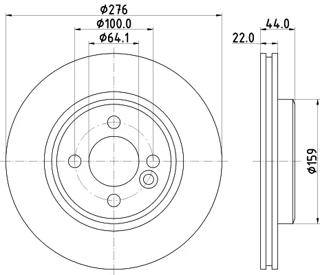 Brzdový kotouč HELLA 8DD355131-981