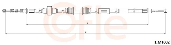 Tažné lanko, parkovací brzda COFLE 1.MT002 – OE MN102298