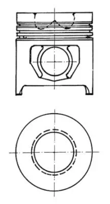 Píst KOLBENSCHMIDT 90158700 Píst KOLBENSCHMIDT 90158700