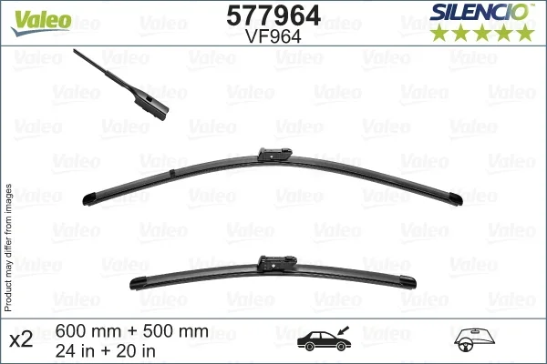 List stěrače VALEO 577964 – OE 31662390