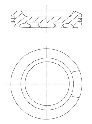 Píst MAHLE 0330402