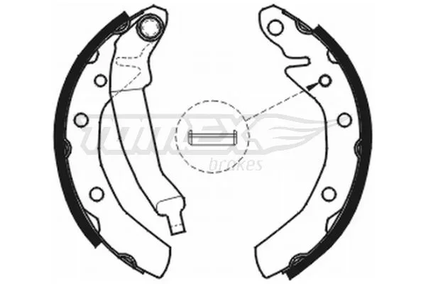 Sada brzdových čelistí Tomex Brakes TX20-31