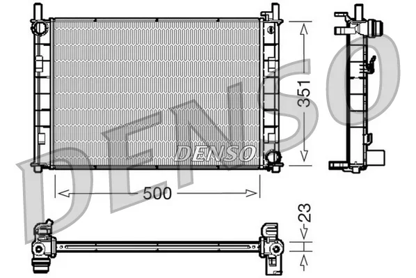 Chladič, chlazení motoru DENSO DRM10045