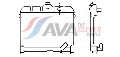 Chladič, chlazení motoru AVA Clever Choice MS2044