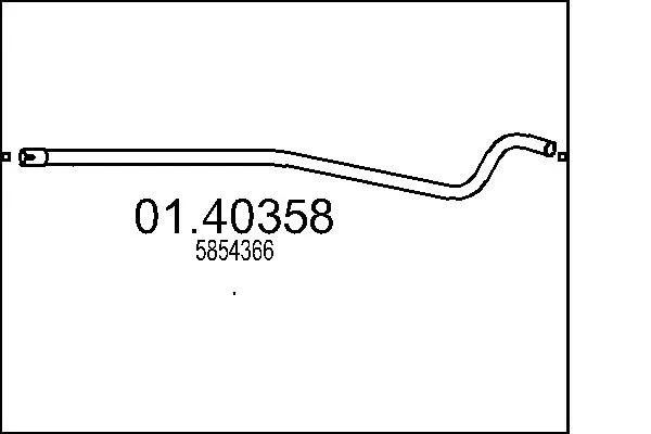 Výfuková trubka MTS 01.40358 – OE 5854366