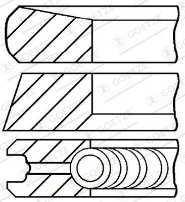 Sada pistnich krouzku GOETZE ENGINE 08-424907-00 Sada pistnich krouzku GOETZE ENGINE 08-424907-00