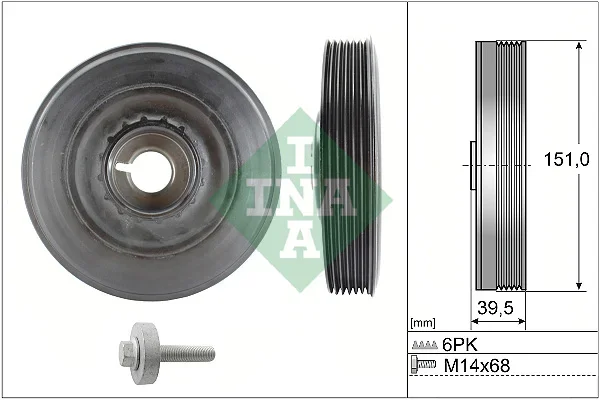 Sada remenice, klikova hridel Schaeffler INA 544009020