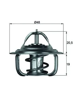 Termostat, chladivo MAHLE TX192D