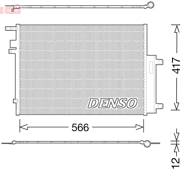 Kondenzátor, klimatizace DENSO DCN06017 Kondenzátor, klimatizace DENSO DCN06017