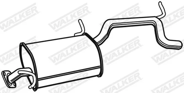 Zadni tlumic vyfuku WALKER 22174 – OE 1430083E00
