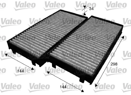 Filtr, vzduch v interiéru VALEO 715584