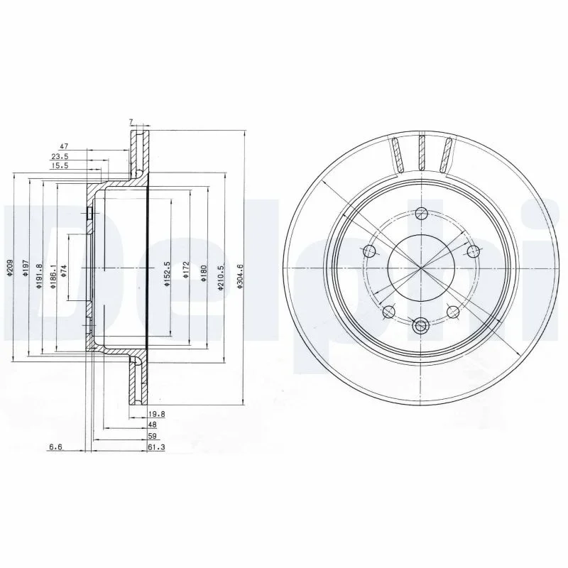 Brzdový kotouč DELPHI BG3542