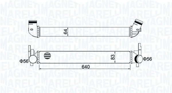 Chladič turba MAGNETI MARELLI 351319204410 Chladič turba MAGNETI MARELLI 351319204410
