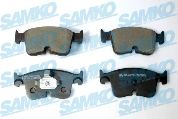 Sada brzdových destiček, kotoučová brzda SAMKO 5SP2355