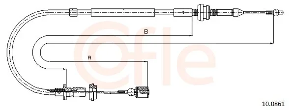 Lanko plynu COFLE 10.0861 – OE 1H0721555D Lanko plynu COFLE 10.0861 – OE 1H0721555D