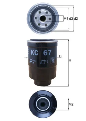 Palivový filtr KNECHT KC67