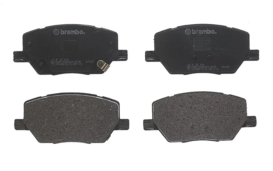 Sada brzdových destiček, kotoučová brzda BREMBO P23164
